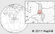 Blank Location Map of Kalumo