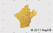 Physical Map of Kalumo, cropped outside