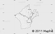 Silver Style Map of Kalumo, single color outside