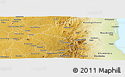 Physical Panoramic Map of Kalumo