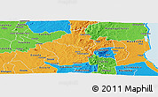Political Panoramic Map of Kalumo