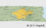 Savanna Style Panoramic Map of Kalumo