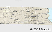 Shaded Relief Panoramic Map of Kalumo