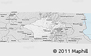 Silver Style Panoramic Map of Kalumo