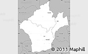 Gray Simple Map of Kalumo