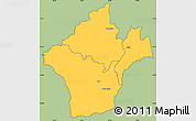 Savanna Style Simple Map of Kalumo, cropped outside