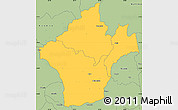 Savanna Style Simple Map of Kalumo