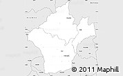 Silver Style Simple Map of Kalumo