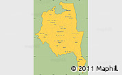 Savanna Style Simple Map of Central, cropped outside