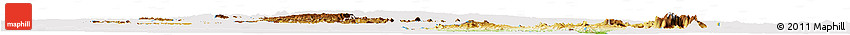Physical Horizon Map of Malawi, cropped outside