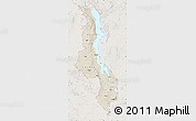 Shaded Relief Map of Malawi, lighten