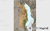 Satellite 3D Map of Northern, semi-desaturated