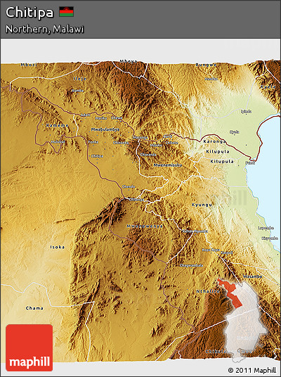 Physical 3D Map of Chitipa
