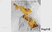 Physical 3D Map of Chitipa, lighten, desaturated