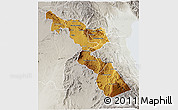 Physical 3D Map of Chitipa, lighten, semi-desaturated