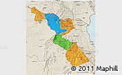 Political 3D Map of Chitipa, shaded relief outside