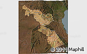 Satellite 3D Map of Chitipa, darken