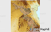 Satellite 3D Map of Chitipa, physical outside