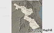 Shaded Relief 3D Map of Chitipa, darken