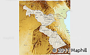 Shaded Relief 3D Map of Chitipa, physical outside