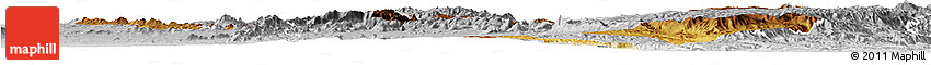 Physical Horizon Map of Chitipa, lighten, desaturated