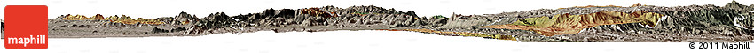 Satellite Horizon Map of Chitipa, semi-desaturated
