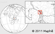 Blank Location Map of Chitipa, highlighted parent region