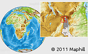 Physical Location Map of Chitipa, highlighted country, highlighted parent region