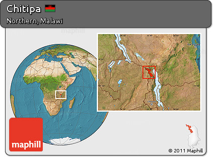 Satellite Location Map of Chitipa