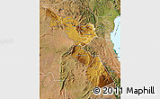 Physical Map of Chitipa, satellite outside