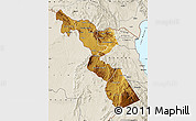 Physical Map of Chitipa, shaded relief outside