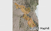 Satellite Map of Chitipa, semi-desaturated