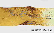 Physical Panoramic Map of Mwabulambya