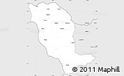 Silver Style Simple Map of Mwabulambya