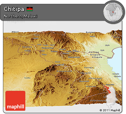Physical Panoramic Map of Chitipa