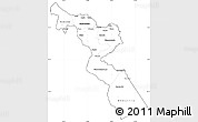 Blank Simple Map of Chitipa, cropped outside