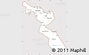 Classic Style Simple Map of Chitipa, cropped outside