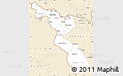 Classic Style Simple Map of Chitipa