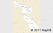 Classic Style Simple Map of Chitipa, single color outside