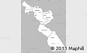 Gray Simple Map of Chitipa, single color outside