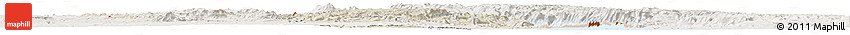 Shaded Relief Horizon Map of Northern, lighten