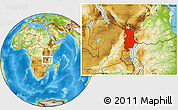Physical Location Map of Northern