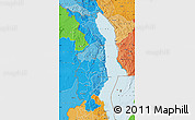 Political Shades Map of Northern