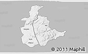 Gray 3D Map of Mabulabo, single color outside