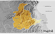 Physical 3D Map of Mabulabo, desaturated