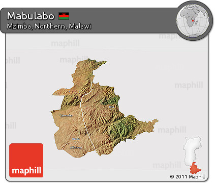 Satellite 3D Map of Mabulabo, cropped outside