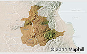 Satellite 3D Map of Mabulabo, lighten