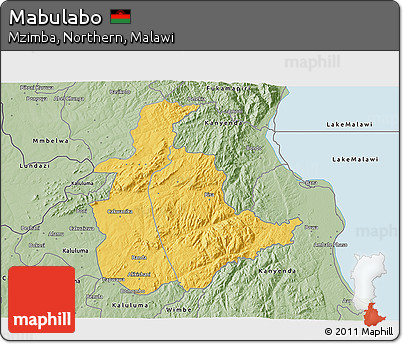 Savanna Style 3D Map of Mabulabo