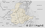 Shaded Relief 3D Map of Mabulabo, desaturated