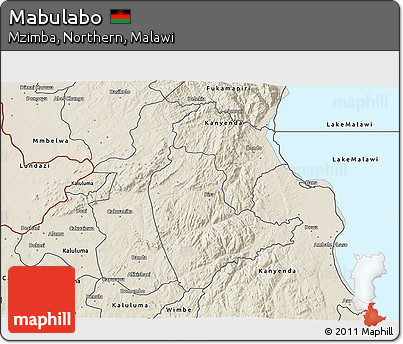 Shaded Relief 3D Map of Mabulabo